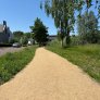 Wassergebundene Wegedecke im Sportpark Couwenhoek mit KoMex BIO Gelb am Anna-Marie-van-Capellen-Park