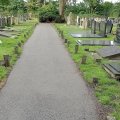 Revêtement digne au cimetière général de Workum