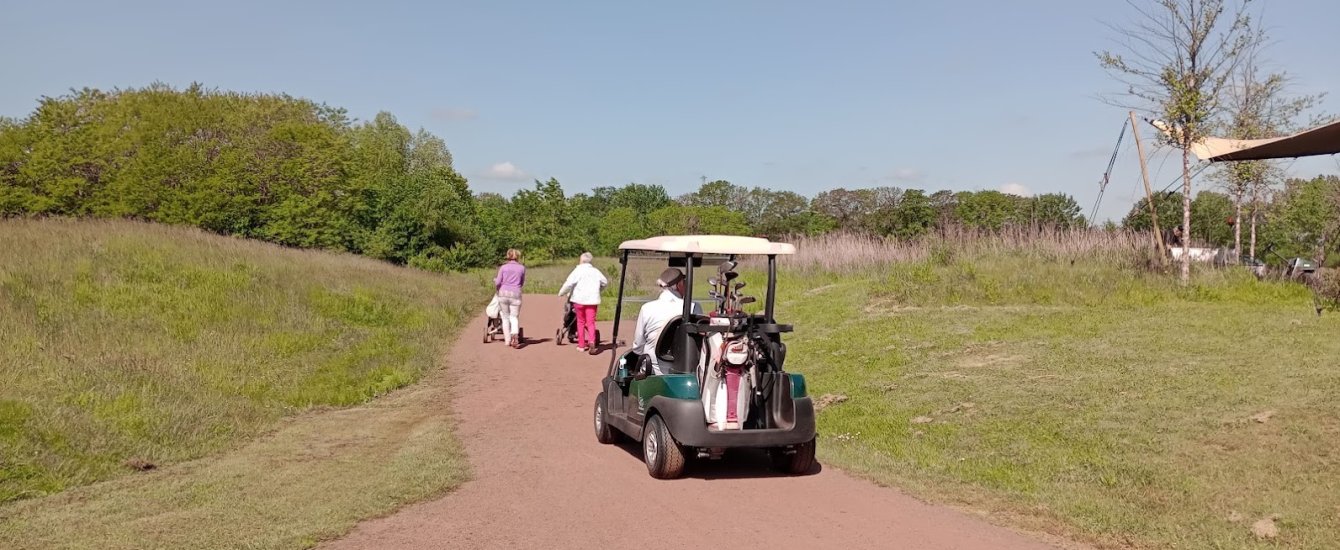 KoMex rot, Golfplätze in Assen Drenthe wassergebundene wegedecke