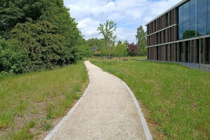 Nouveau sentier pédestre près de la mairie de Rheden, réalisé en KoMex Naturel